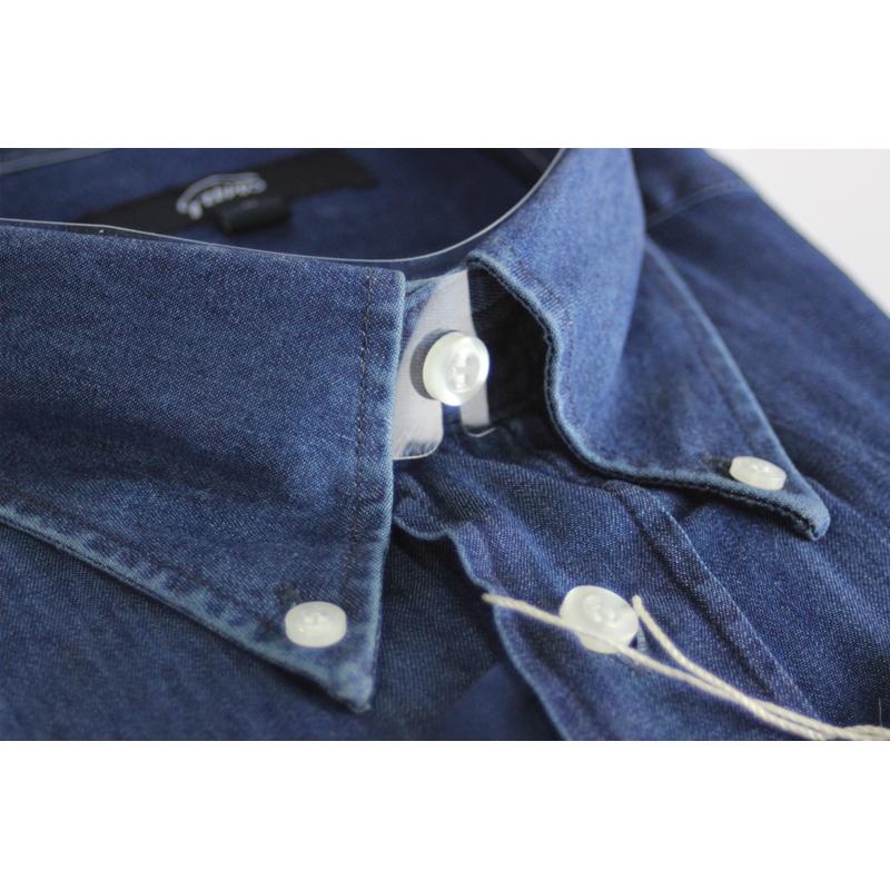 CAMICIA UOMO JEANS PURO COTONE VESTIBILITÀ COMODA TG M-L-XL-XXL