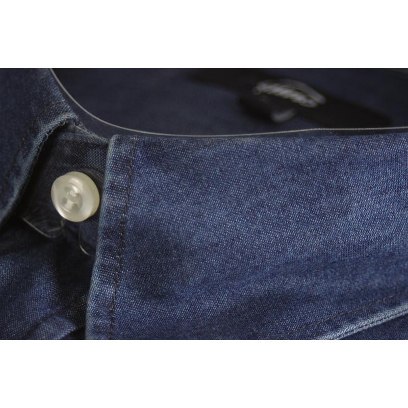CAMICIA UOMO JEANS PURO COTONE VESTIBILITÀ COMODA TG M-L-XL-XXL