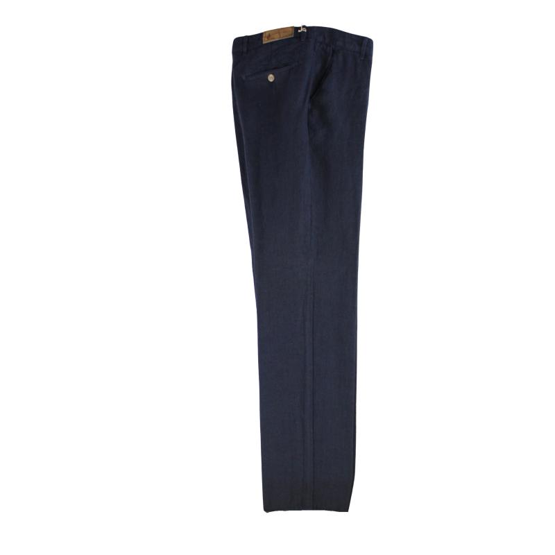 PANTALONE UOMO PURO LINO CHINO MADE IN ITALY VITA REGOLARE GAMBA DRITTA ART.CASTIGLIONCELLO
