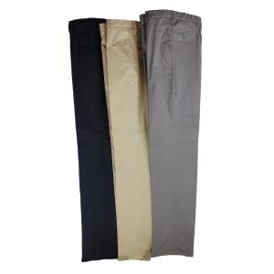 .UOMO PANTALONE GAMBA ASCIUTTA COTONE ELASTICIZZATO VITA ALTA CINTOLO CON ELASTICO TG. 46-62