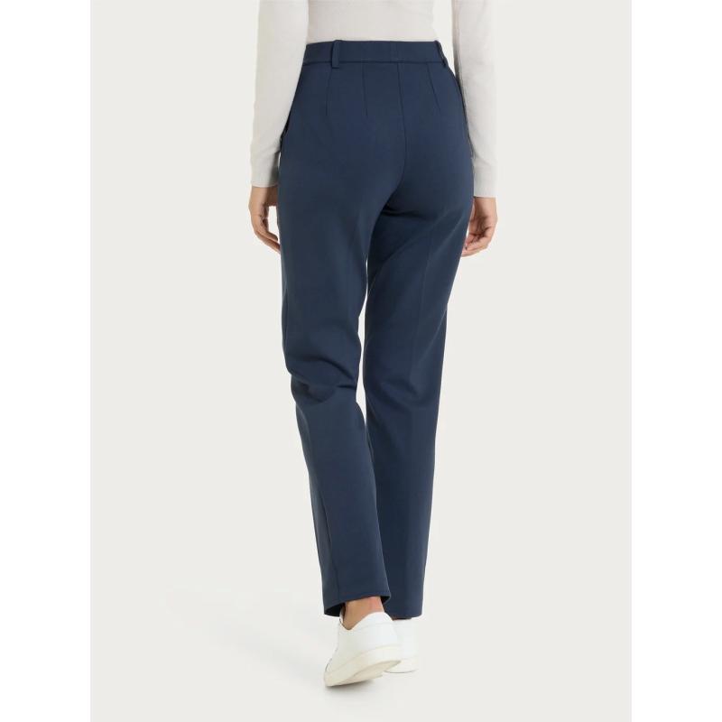 PANTALONE DONNA RAGNO dritto con tasche in Compact con Cashmere ART.DR25PP