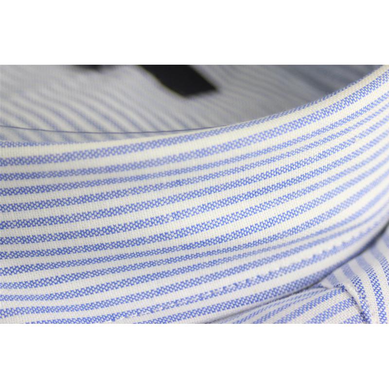 CAMICIA UOMO IN PURO COTONE OXFORD VESTIBILITÀ COMODA TG.M-3XL RIGHE TASCHINO