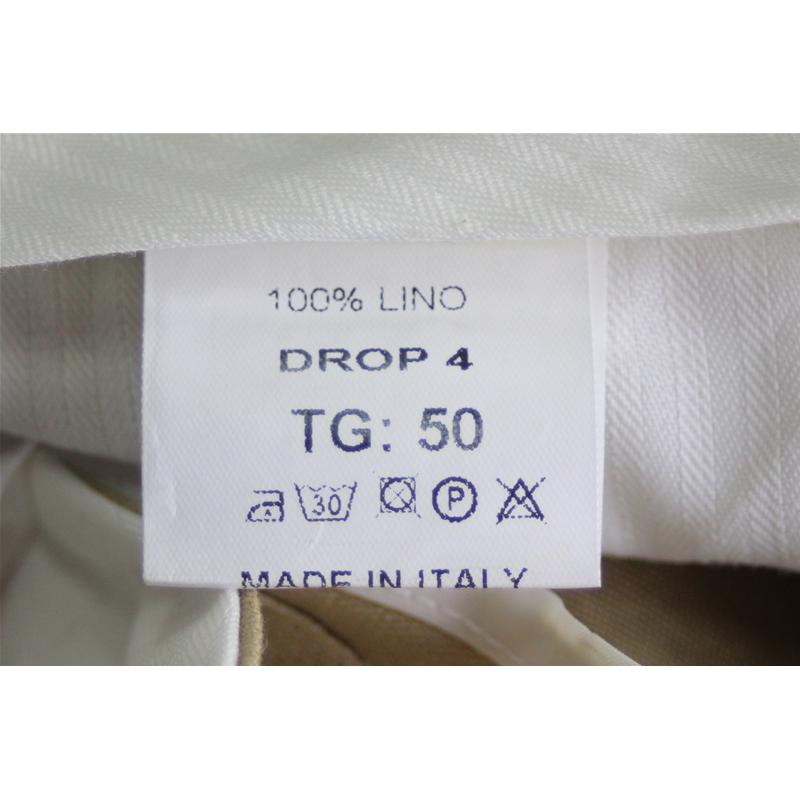 PANTALONE UOMO PURO LINO MADE IN ITALY BLU FINO ALLA TG 65