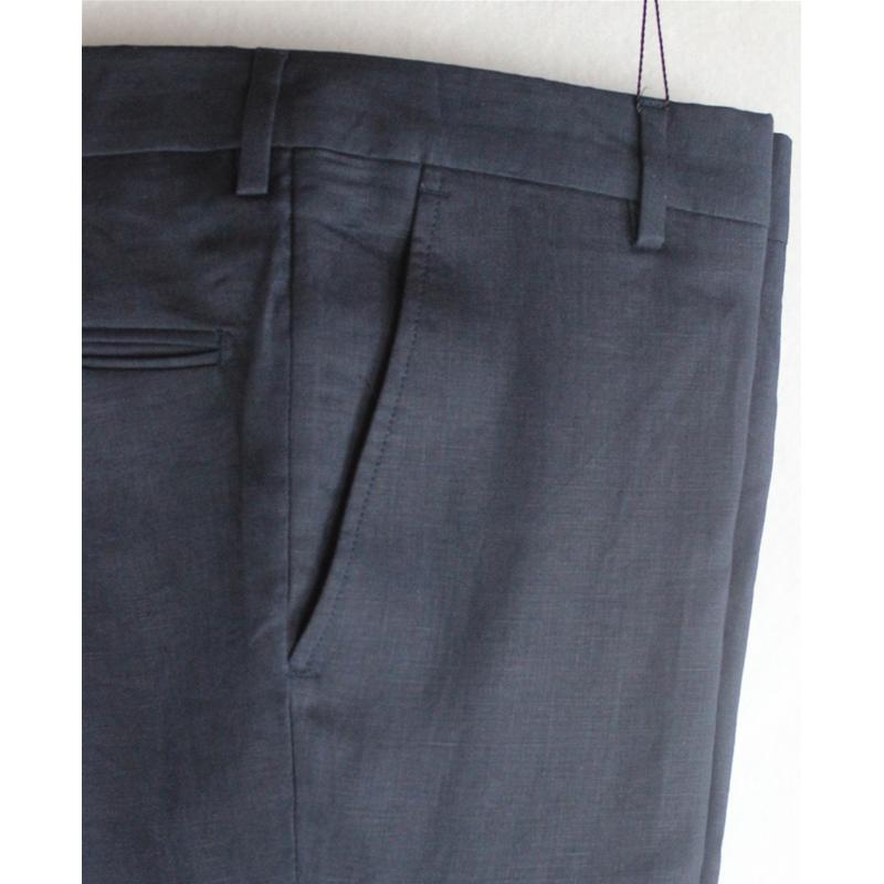 PANTALONE UOMO PURO LINO MADE IN ITALY BLU FINO ALLA TG 65