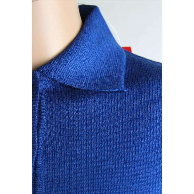 .MAGLIA POLO DONNA 3 BOTTONI.LANA MERINOS 80% MADE IN ITALY S-M-L-XL-XXL AVIO