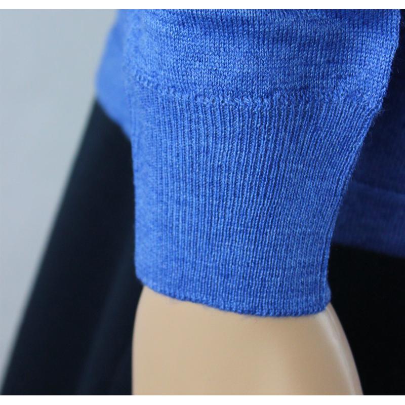 ..MAGLIA POLO DONNA 3 BOTTONI.LANA MERINOS 80% MADE IN ITALY S-M-L-XL-XXL AZZURRO