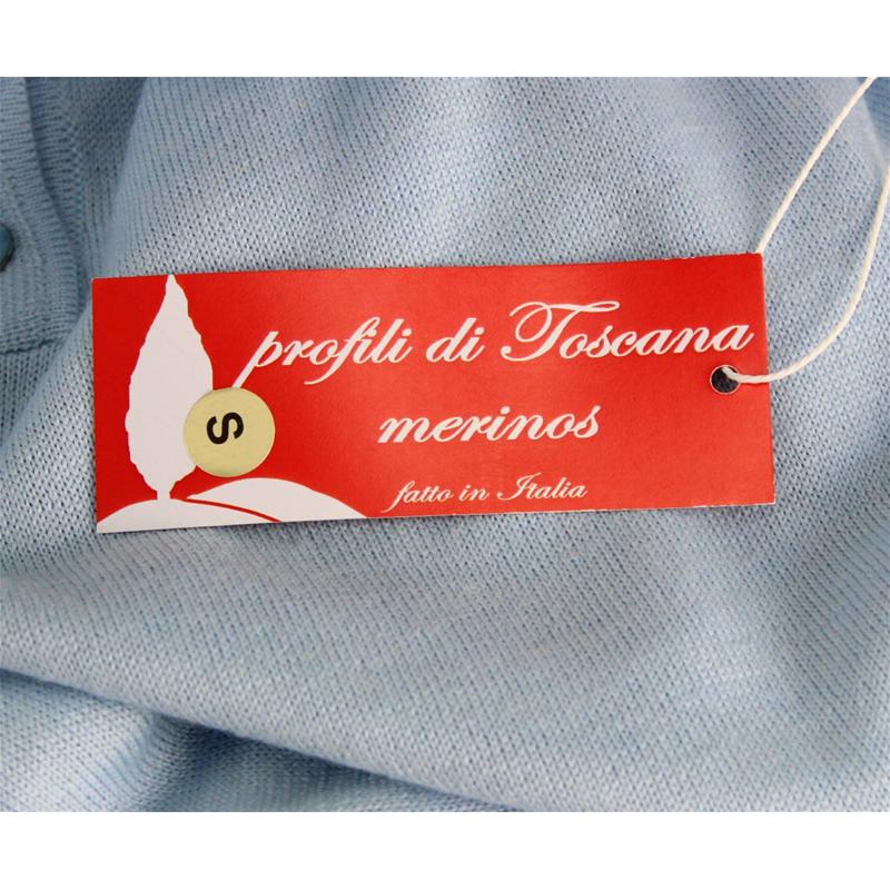 .MAGLIA POLO DONNA 3 BOTTONI.LANA MERINOS 80% MADE IN ITALY S-M-L-XL-XXL CIELO