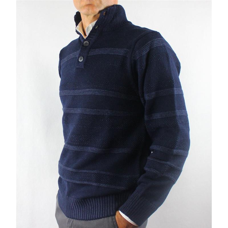 GOLF UOMO MEZZO COLLO 4 BOTTONI LANA MADE IN ITALY LUPETTO 6068
