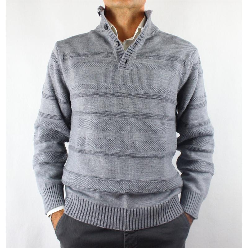 GOLF UOMO MEZZO COLLO 4 BOTTONI LANA MADE IN ITALY LUPETTO 6068