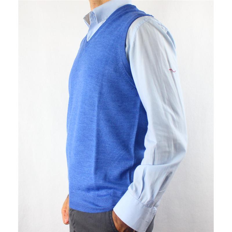 .GILET UOMO UNITO 80% LANA MERINOS MADE IN ITALY M-3XL 5 COLORI