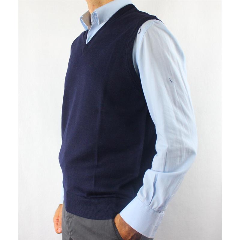 .GILET UOMO UNITO 80% LANA MERINOS MADE IN ITALY M-3XL 5 COLORI