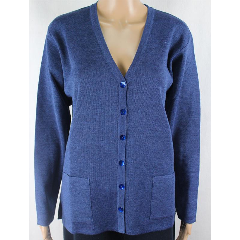 GIACCA DONNA 80%LANA MERINOS MADE IN ITALY TASCHE MAGLIA ELASTICA TG. M-3XXL