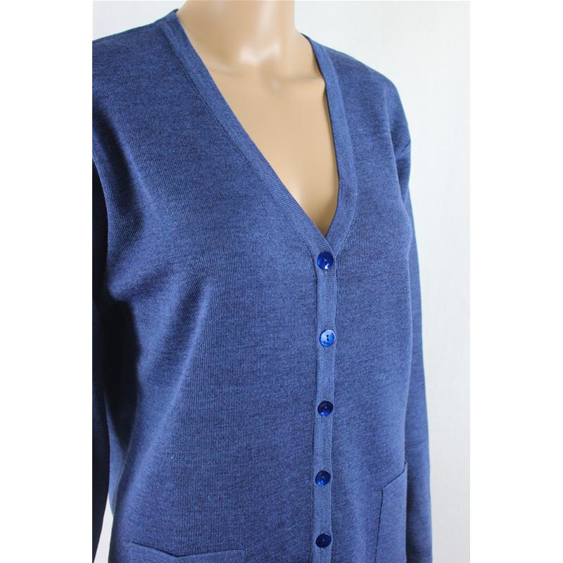 GIACCA DONNA 80%LANA MERINOS MADE IN ITALY TASCHE MAGLIA ELASTICA TG. M-3XXL