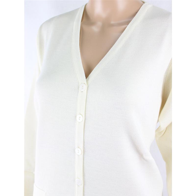 GIACCA DONNA 80%LANA MERINOS MADE IN ITALY TASCHE MAGLIA ELASTICA TG. M-3XXL