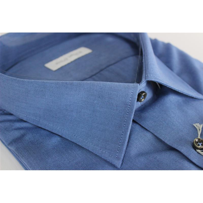 CAMICIA UOMO CALIBRATA 100% COTONE COLLO TG 50-51-52-53-54 PHILO VANCE 2 COLORI