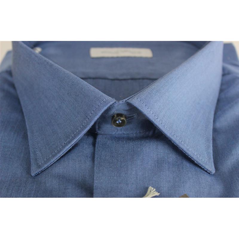 CAMICIA UOMO CALIBRATA 100% COTONE COLLO TG 50-51-52-53-54 PHILO VANCE 2 COLORI
