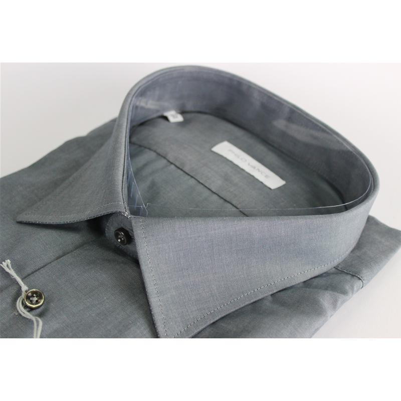 CAMICIA UOMO CALIBRATA 100% COTONE COLLO TG 50-51-52-53-54 PHILO VANCE 2 COLORI