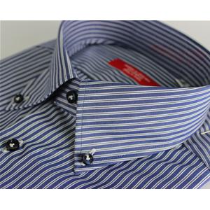 CAMICIA UOMO 100% COTONE LAVORAZIONE ARTIGIANALE MADE IN ITALY 39-46 REGULAR RIGATO