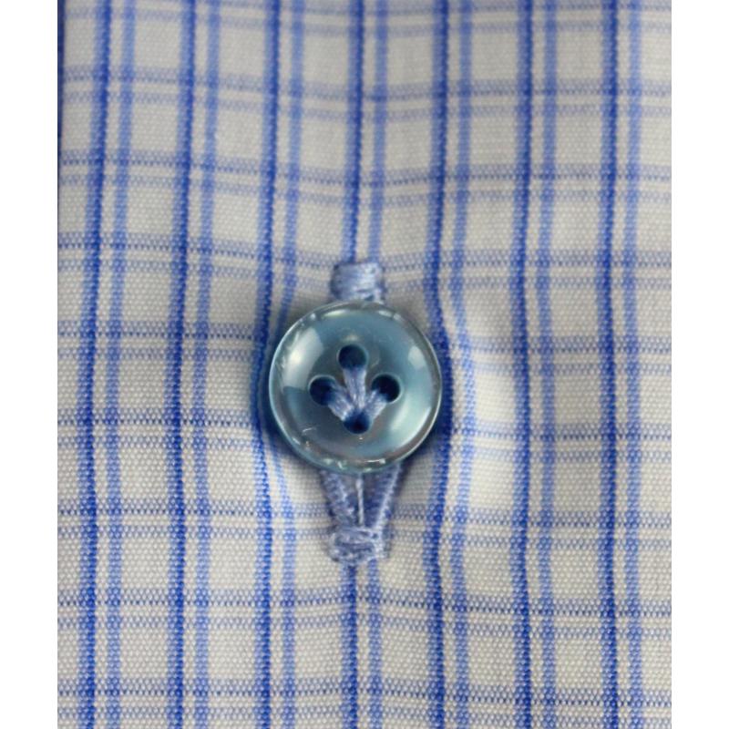 CAMICIA UOMO 100% COTONE LAVORAZIONE ARTIGIANALE MADE IN ITALY 39-46 REGULAR QUADRI
