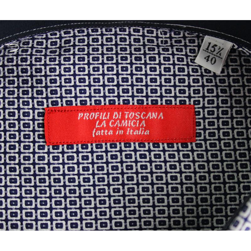CAMICIA UOMO 100% COTONE LAVORAZIONE ARTIGIANALE MADE IN ITALY 39-46 REGULAR FANTASIA