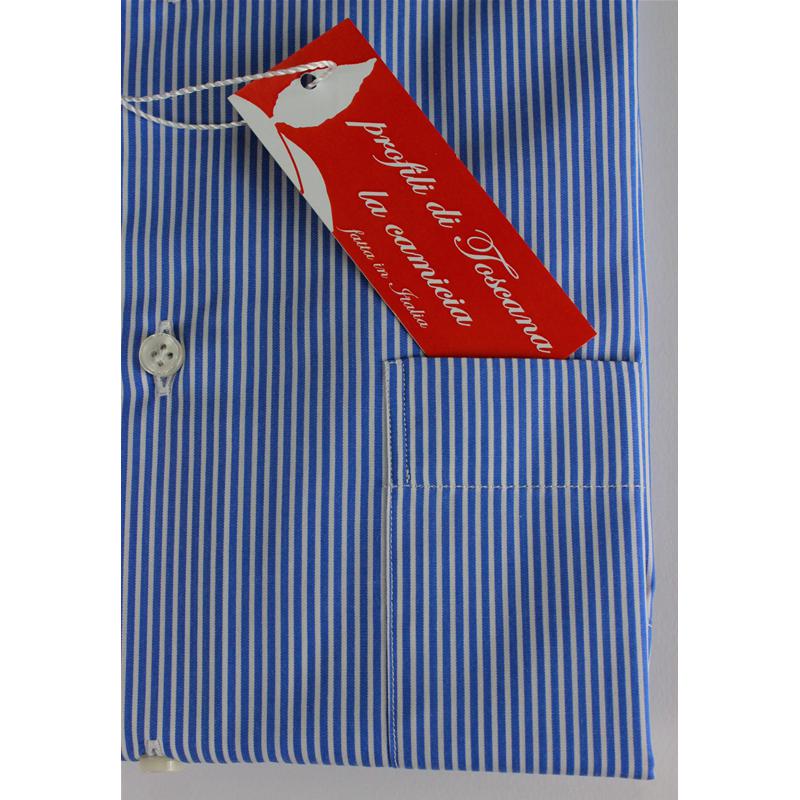 CAMICIA UOMO 100% COTONE LAVORAZIONE ARTIGIANALE MADE IN ITALY 39-50 REGULAR RIGHE
