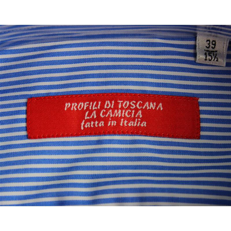CAMICIA UOMO 100% COTONE LAVORAZIONE ARTIGIANALE MADE IN ITALY 39-50 REGULAR RIGHE