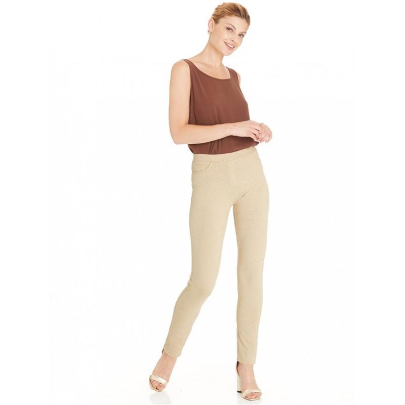 PANTALONE DONNA RAGNO COTONE ELASTICIZZATO FANTASIA 71714Z