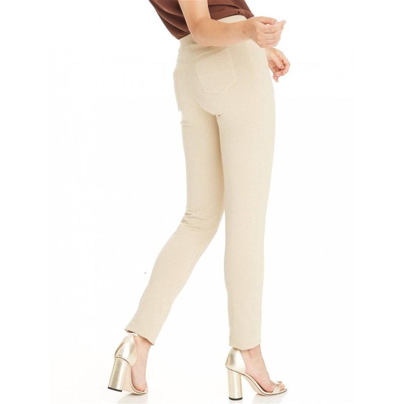 PANTALONE DONNA RAGNO COTONE ELASTICIZZATO FANTASIA 71714Z