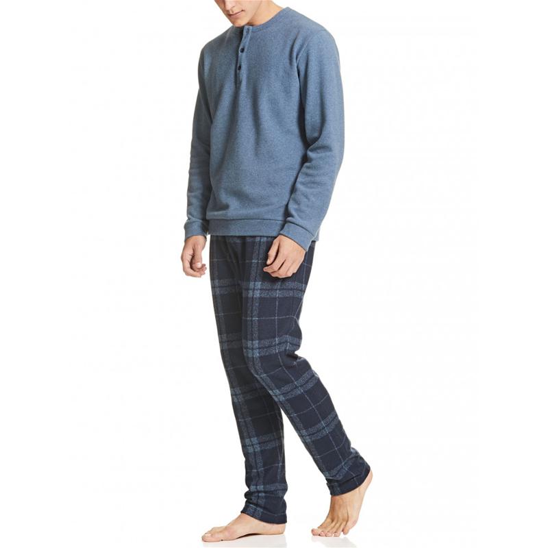 PIGIAMA UOMO RAGNO FELPA SERAFINO PUNTO MILANO PANTALONE QUADRI ART.U066N1