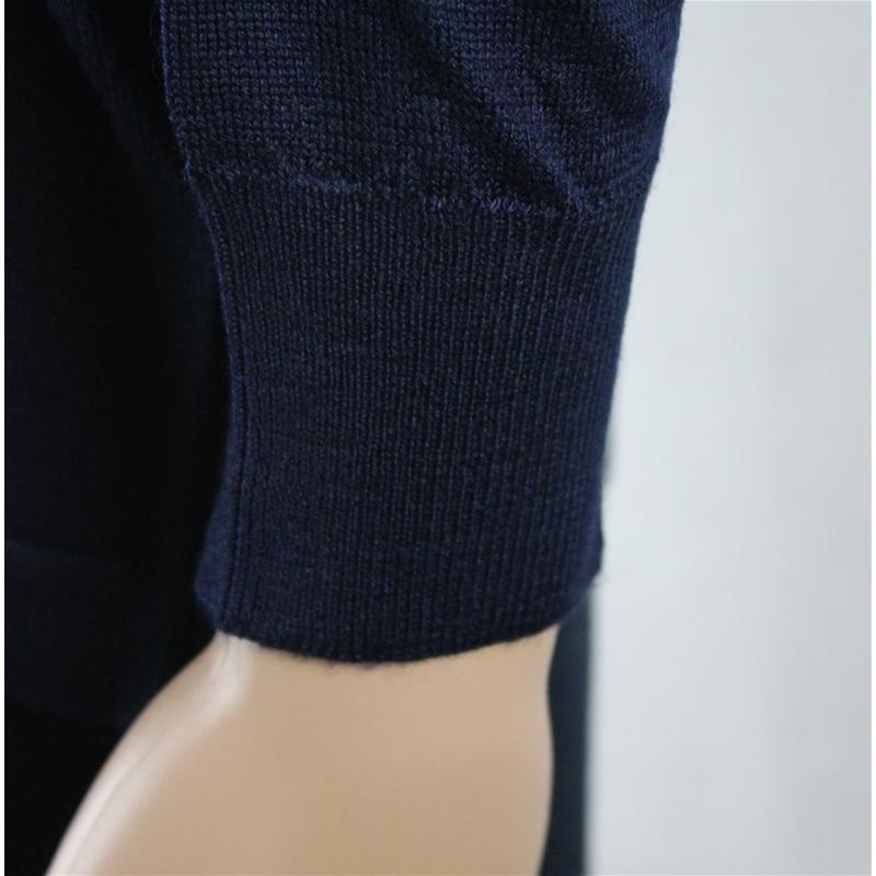 .MAGLIA DONNA PARICOLLO.LANA MERINOS 80% MADE IN ITALY S-M-L-XL-XXL BLU