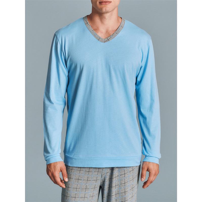 .PIGIAMA UOMO RAGNO COTONE SCOLLO V ART.U089N2