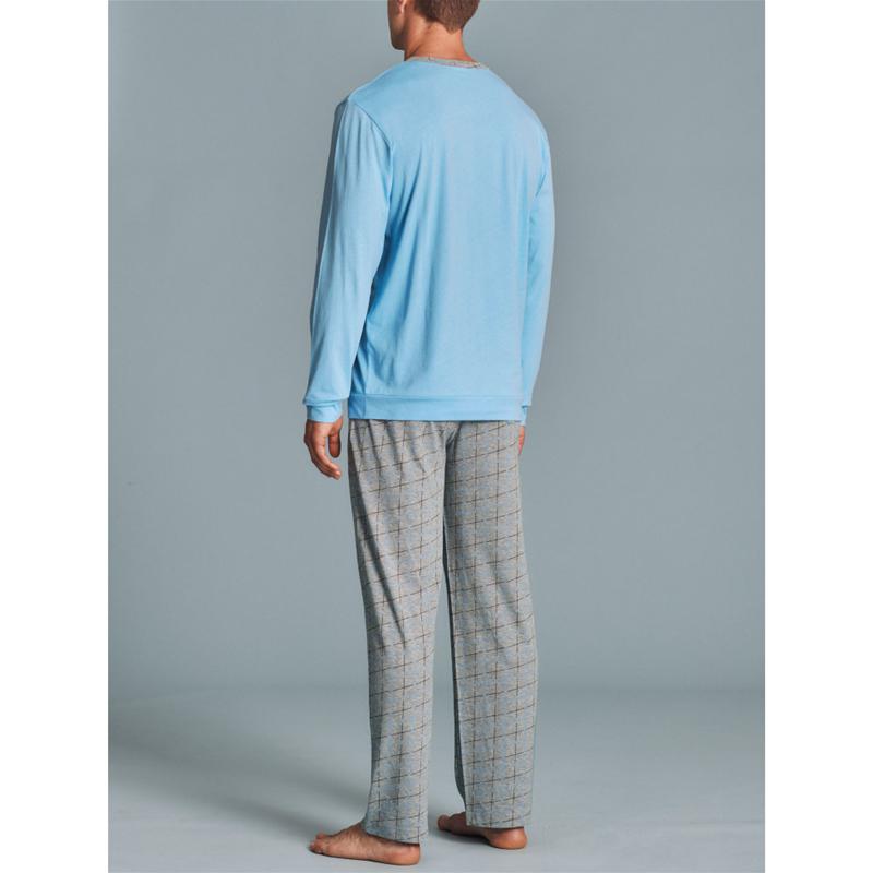 .PIGIAMA UOMO RAGNO COTONE SCOLLO V ART.U089N2