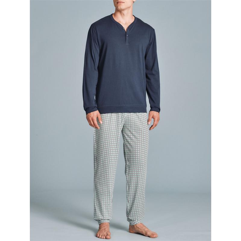 .PIGIAMA UOMO RAGNO COTONE SERAFINO PANTALONE FANTASIA ART.U100N1