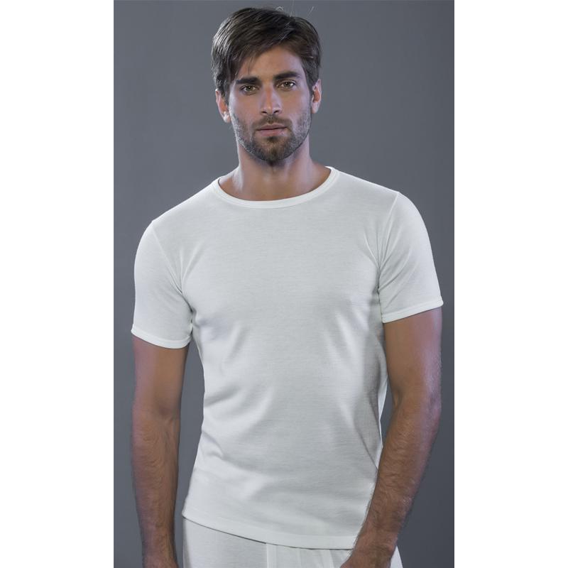 MAGLIA UOMO MEZZA MANICA LANA E COTONE MADE IN ITALY ART.190 MORETTA