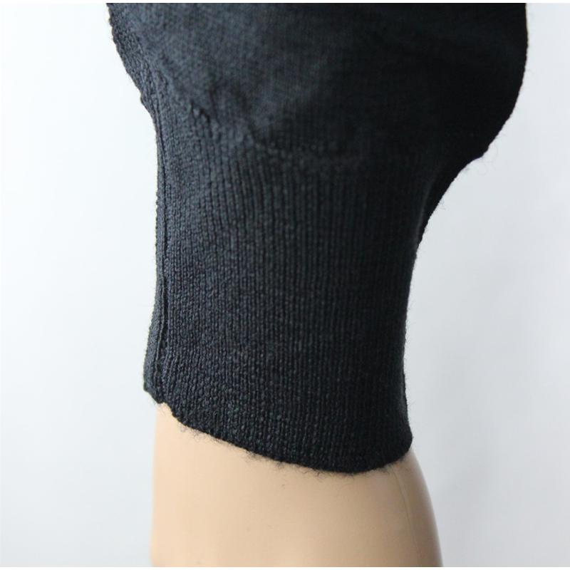 MAGLIA DONNA PARICOLLO.LANA MERINOS 80% MADE IN ITALY S-M-L-XL-XXL NERO