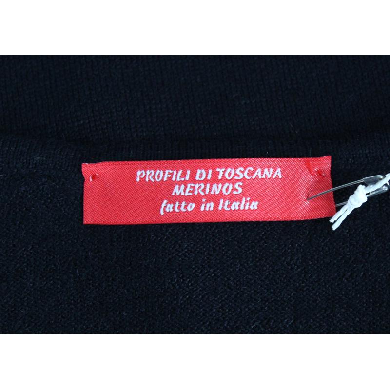 MAGLIA DONNA PARICOLLO.LANA MERINOS 80% MADE IN ITALY S-M-L-XL-XXL NERO