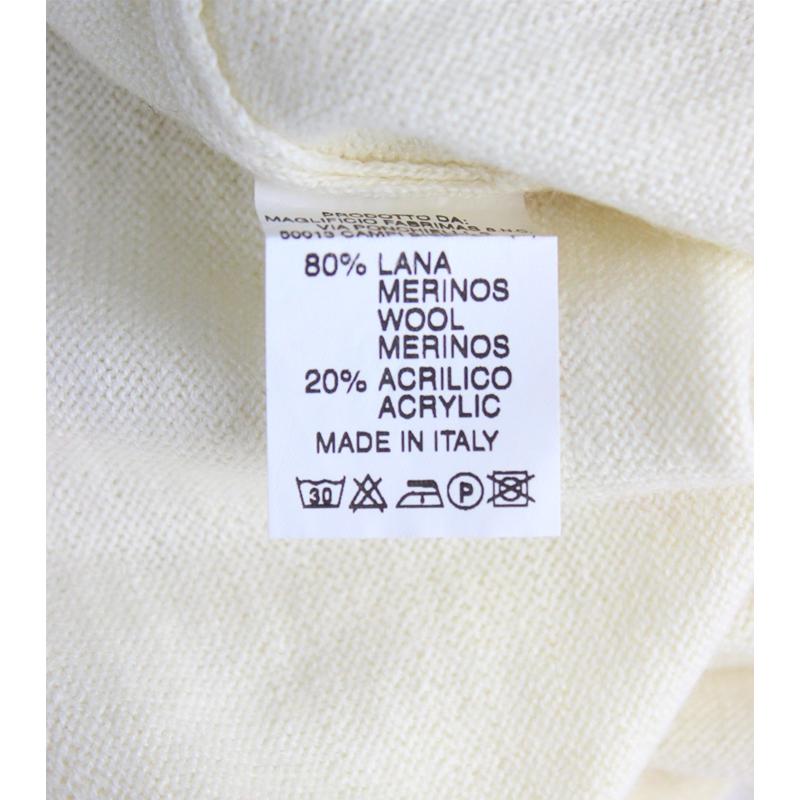 MAGLIA DONNA PARICOLLO.LANA MERINOS 80% MADE IN ITALY S-M-L-XL-XXL PANNA