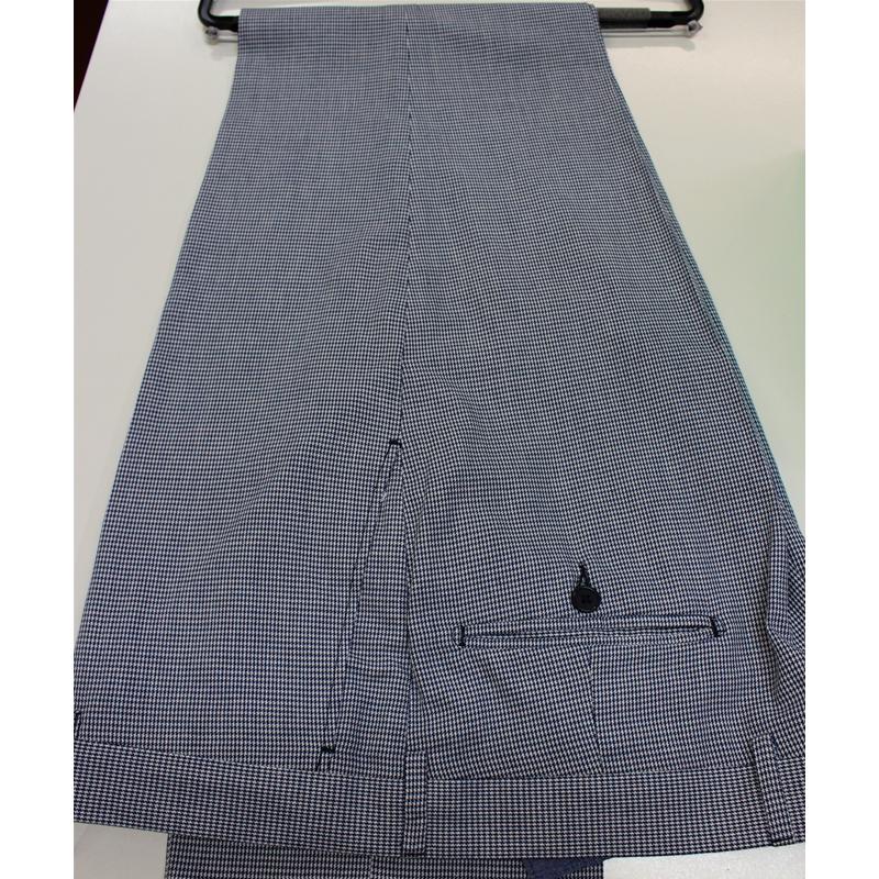 PANTALONE UOMO CLASSICO COTONE A QUADRETTI MADE IN ITALY