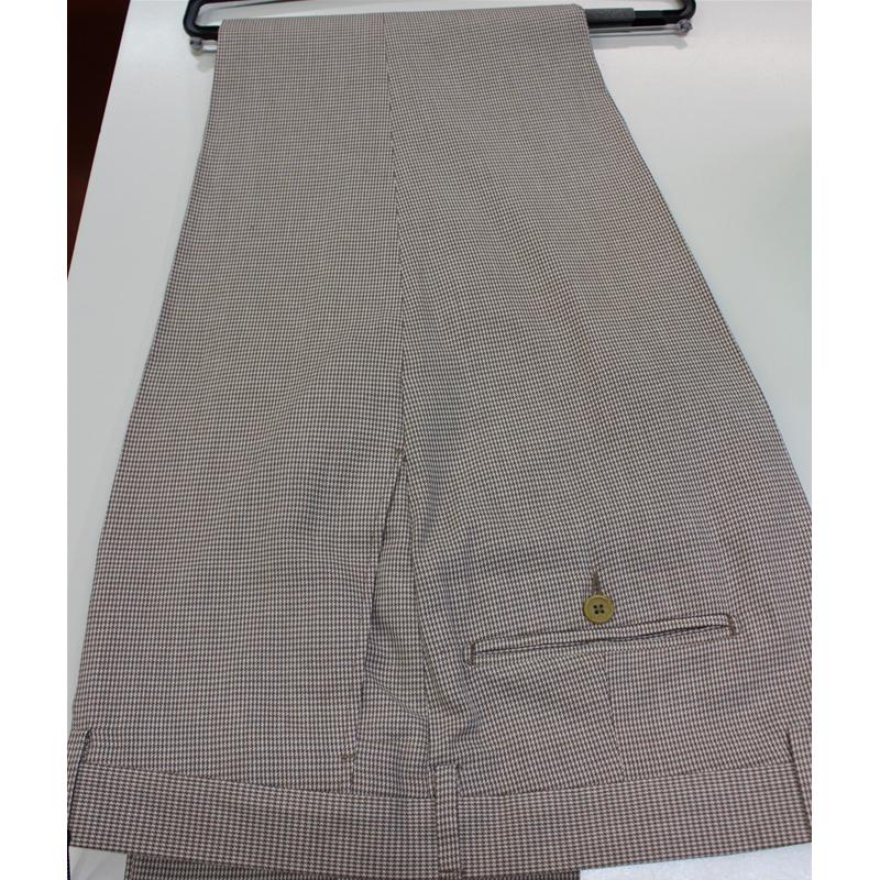 PANTALONE UOMO CLASSICO COTONE A QUADRETTI MADE IN ITALY