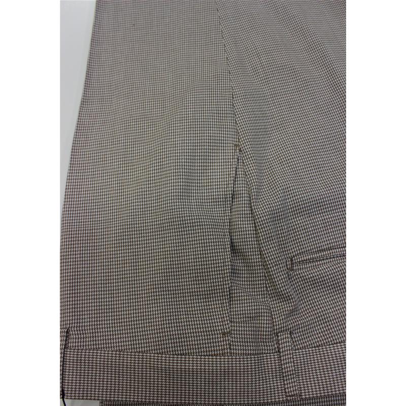 PANTALONE UOMO CLASSICO COTONE A QUADRETTI MADE IN ITALY