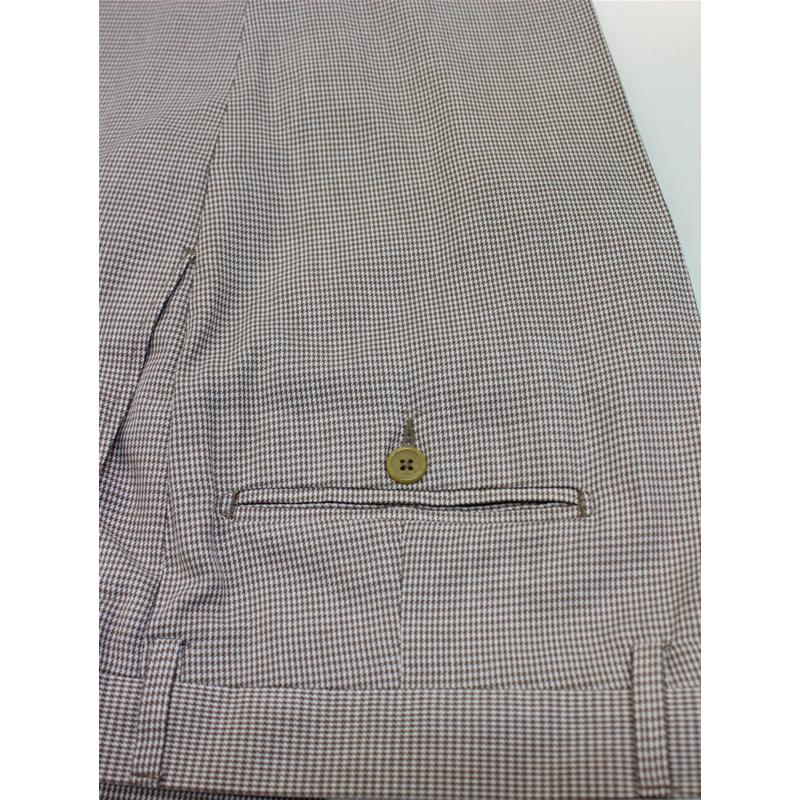 PANTALONE UOMO CLASSICO COTONE A QUADRETTI MADE IN ITALY