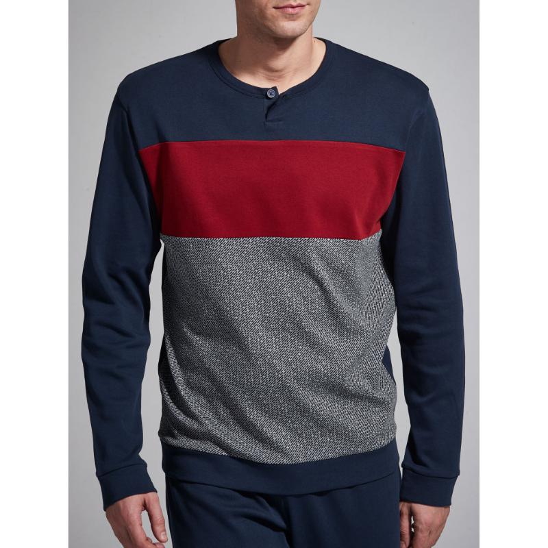 PIGIAMA UOMO RAGNO CALDO COTONE INTERLOCK TG.46-56 ART.U152N1