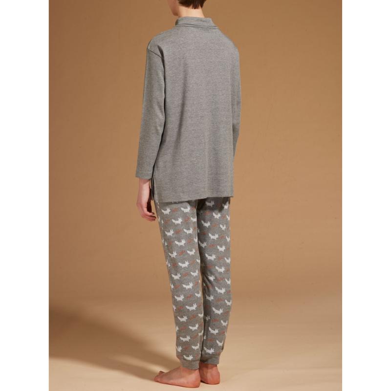 .PIGIAMA DONNA RAGNO CALDO COTONE D529N3