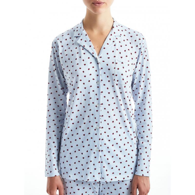 PIGIAMA DONNA RAGNO COTONE APERTO D874N7