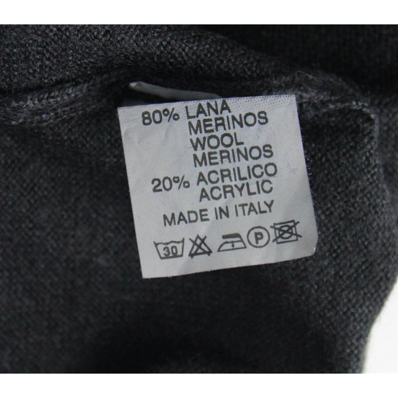 MAGLIA DONNA MEZZOCOLLO.LANA MERINOS 80% LUPETTO MADE IN ITALY NERO