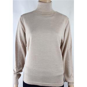 MAGLIA DONNA CICLISTA.MADE IN ITALY.LANA MERINOS 80% M-L-XL-XXL DOLCEVITA BEIGE