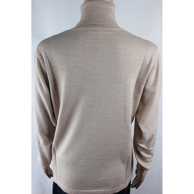 MAGLIA DONNA CICLISTA.MADE IN ITALY.LANA MERINOS 80% M-L-XL-XXL DOLCEVITA BEIGE