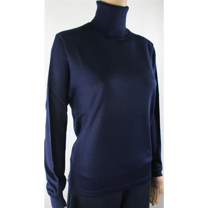MAGLIA DONNA CICLISTA.MADE IN ITALY.LANA MERINOS 80% M-L-XL-XXL DOLCEVITA BLU