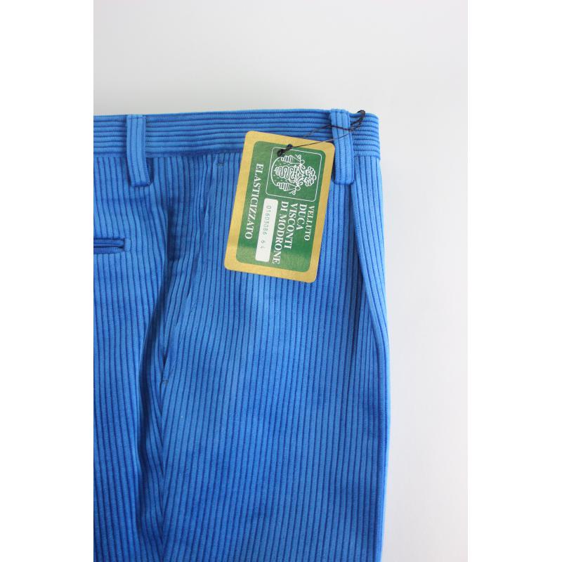 .PANTALONE VELLUTO VISCONTI DI MODRONE ELASTICIZZATO MADE IN ITALY FINO ALLA TG.75