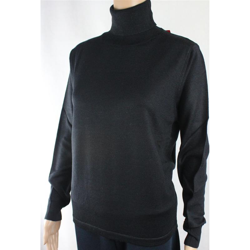 MAGLIA DONNA CICLISTA.MADE IN ITALY.LANA MERINOS 80% M-L-XL-XXL DOLCEVITA NERO